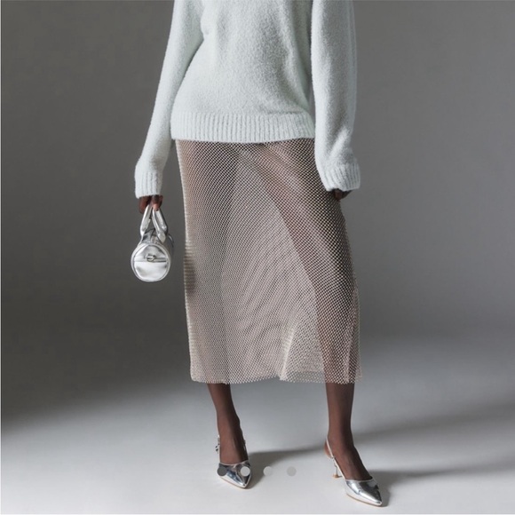 Urban Outfitters Dresses & Skirts - {{uo}} Mesh Fishnet Diamanté Skirt